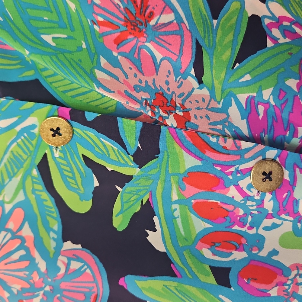 3/$20 Lilly Pulitzer Silk Iona Shell Resort Tank Blouse size M - Picture 4 of 7